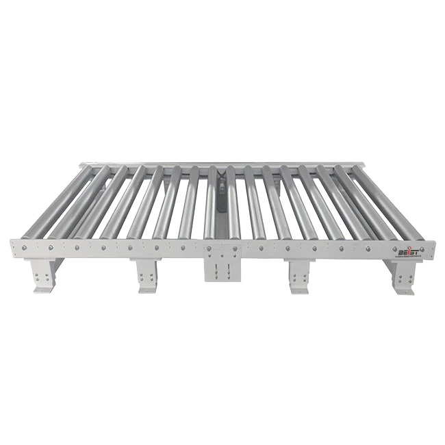 Láncvezérelt élőhenger -szállítószalag